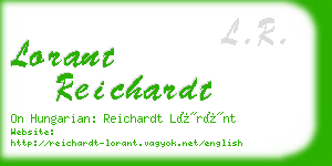 lorant reichardt business card